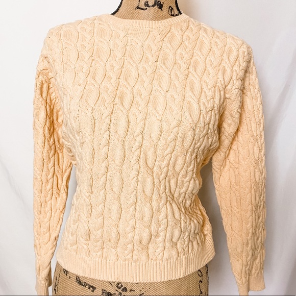 Banana Republic Sweaters - Peach cable knit sweater